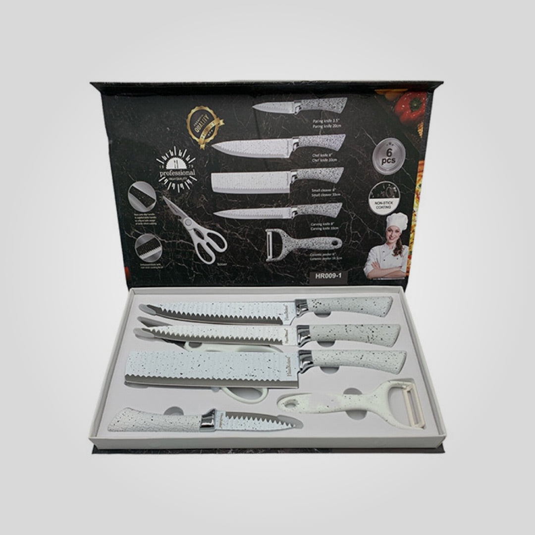 Juego cuchillo 6 pza B-N