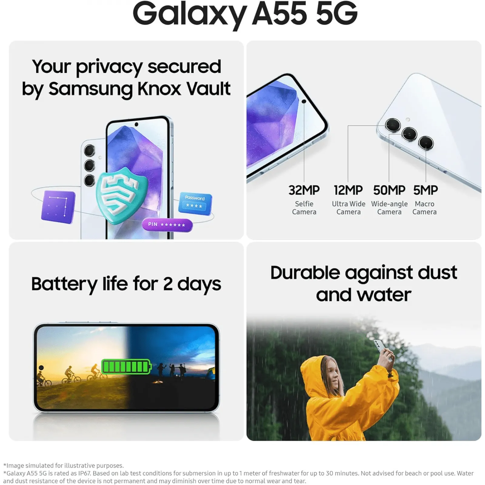 Samsung Galaxy A55 5G 256GB | 8GB RAM | Incluye: Smartwatch