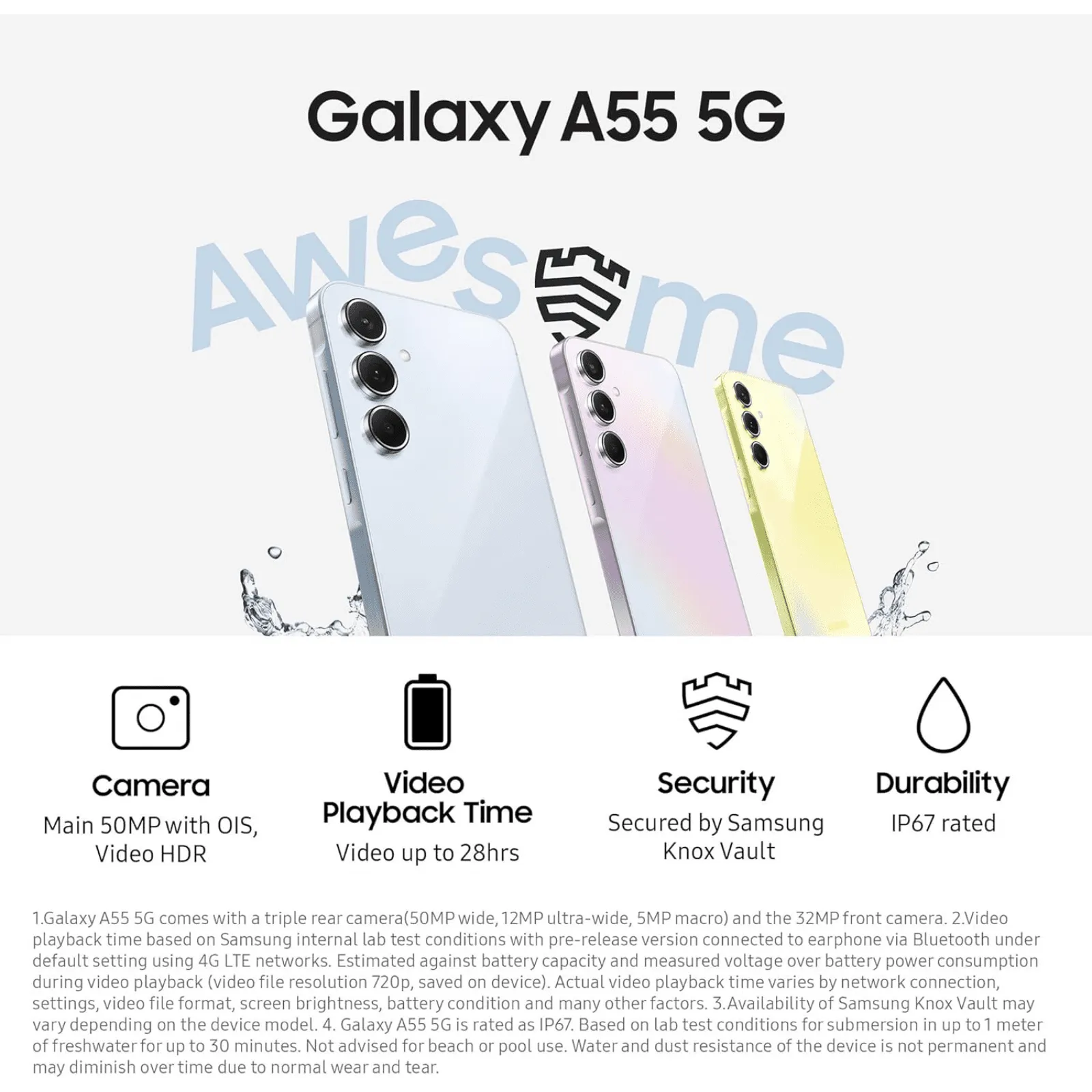 Samsung Galaxy A55 5G 256GB | 8GB RAM | Incluye: Smartwatch
