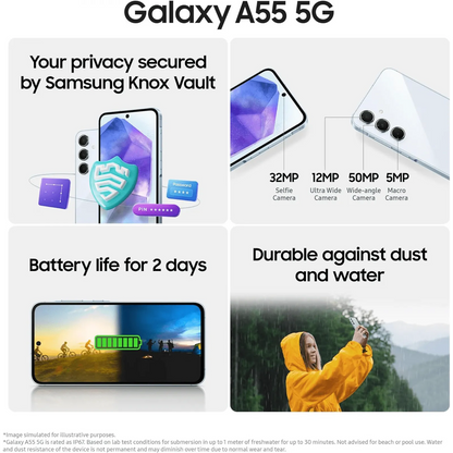 Samsung Galaxy A55 5G 256GB | 8GB RAM | Incluye: Smartwatch